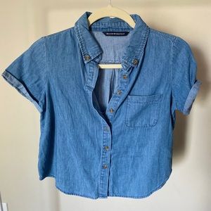 Denim Button Down Top